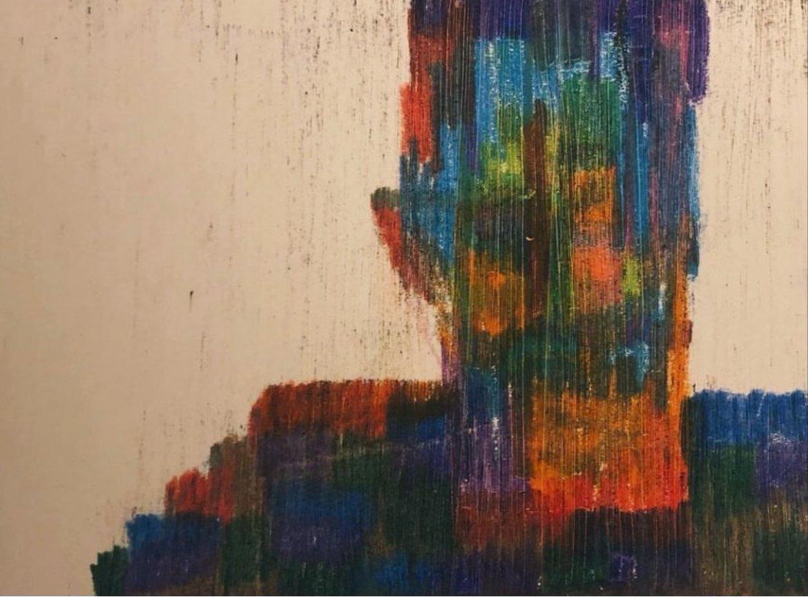 A colorful abstract painting